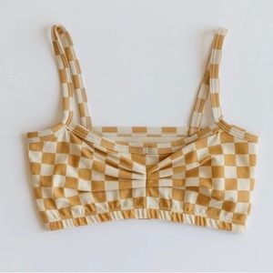 NWT Shop Arq Zelda Bandeau Bra in Carres (S)